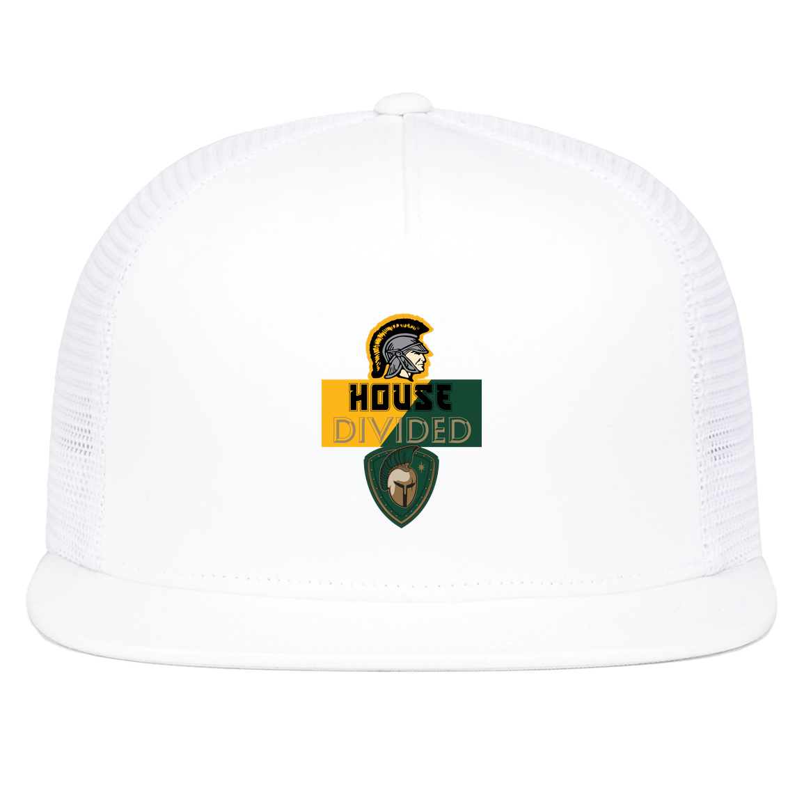 tc-united-house-divided-pacific-headwear-d-series-5-panel-trucker-snapback-cap — White — Front — source sha256 0a4e73c4dd878ccd5ed220d1cfba1ad6e72bbde7937eaba0cec1982d9149f52d — Color position 5