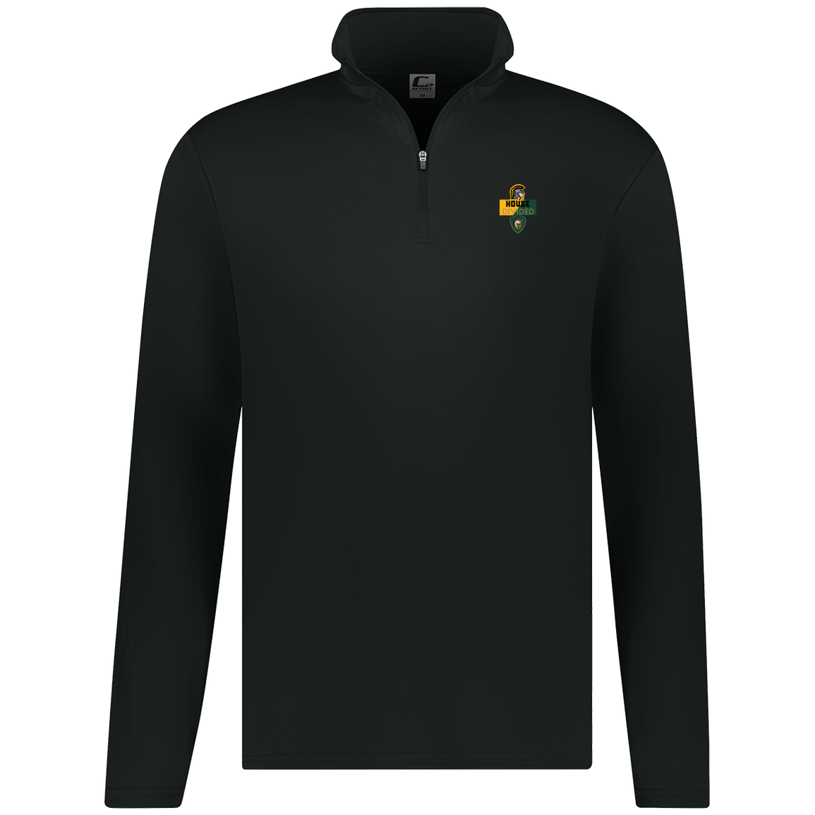 tc-united-house-divided-c2-mens-1-4-zip-pullover — Black — Front — source sha256 0fa7030daace5e948794d01e40f45ea09c249244ad1ce5a6da8c8cbb64e22d52 — Color position 1
