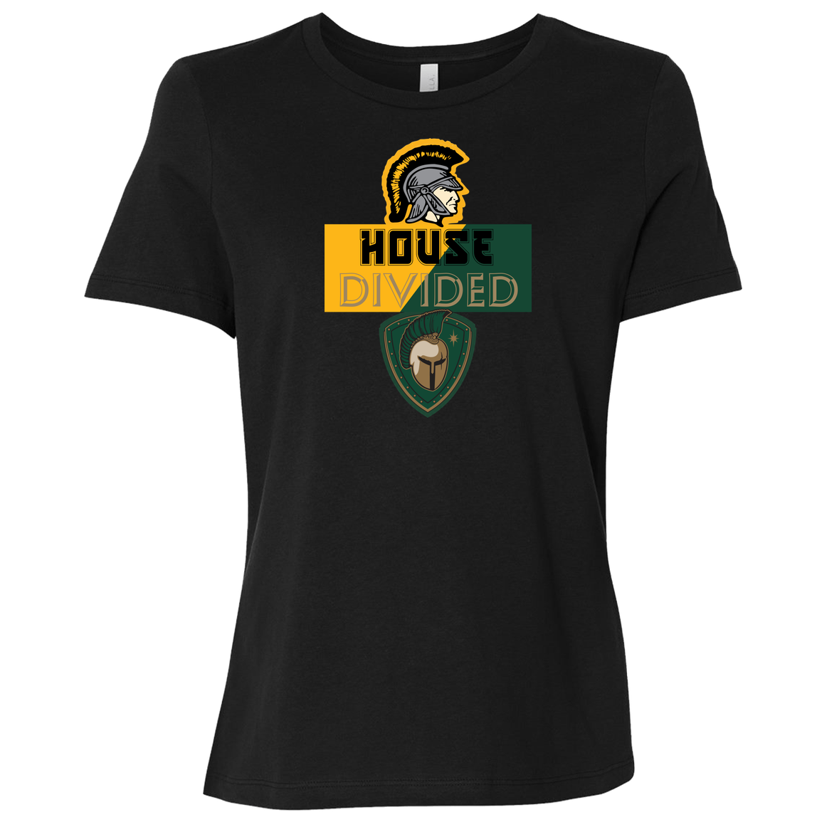 tc-united-house-divided-bella-canvas-ladies-relaxed-jersey-short-sleeve-t-shirt — Black — Front — source sha256 140ad4d778f1b59526e907e9b392f978d01217a8543e4e0eff3e00e9610e83a6 — Color position 5