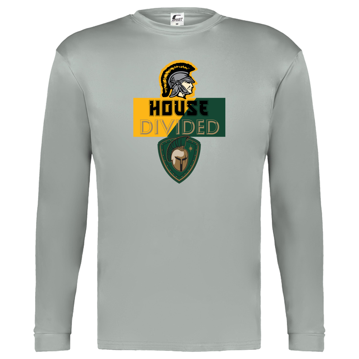 tc-united-house-divided-c2-kids-performance-long-sleeve-tee — Silver — Front — source sha256 1fa9e03edcbe6684ab281609144fcb98b6d587c27c45a1a3fe3d88aa66d97aa1 — Color position 3