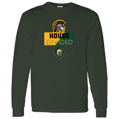 tc-united-house-divided-gildan-ls-t-shirt-5-3-oz — Forest Green — Front — source sha256 551e0b0c272b1d52773428e966061ee82a7a4ff2f93f3f7d19d63171874c56de — Color position 7