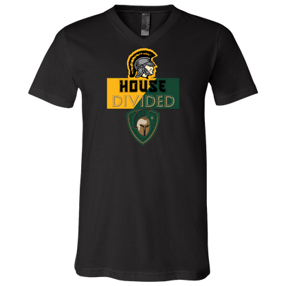tc-united-house-divided-bella-canvas-unisex-jersey-ss-v-neck-t-shirt — Black — Front — source sha256 69eeeb65032318bcc24058c049f397b580d25fed38fc194d40300cb842dd1b66 — Color position 2