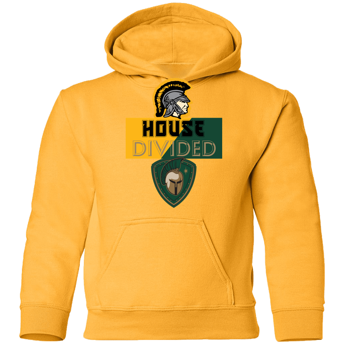 tc-united-house-divided-gildan-youth-pullover-hoodie — Gold — Front — source sha256 77bfd6ed5c694ef51c17c6b963d16b163a56a5ec50596b797118e04d80e8288e — Color position 5