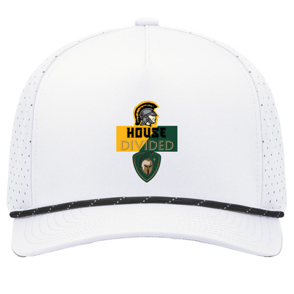tc-united-house-divided-pacific-headwear-weekender-perforated-snapback-cap — White/Black — Front — source sha256 7f68d956414a450ddb395988d91b6095856137084b9d49d181152dbeb713d616 — Color position 7