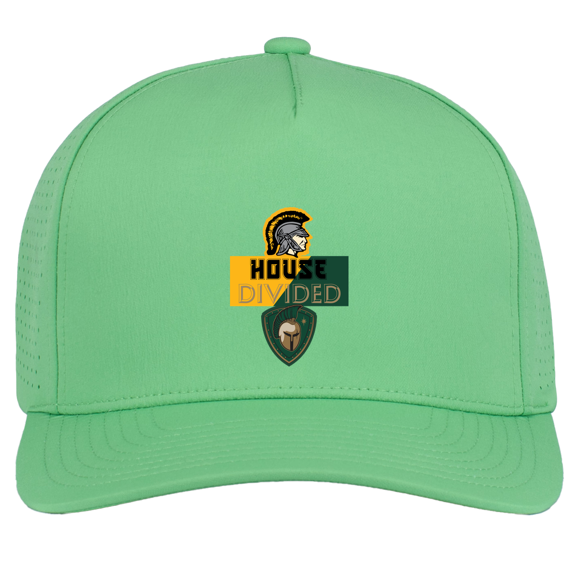 tc-united-house-divided-pacific-headwear-weekender-perforated-snapback-cap — Green — Front — source sha256 809d201a69f725312e9e272962f07d5e01559f3a24324ada590f3402e7cff565 — Color position 8