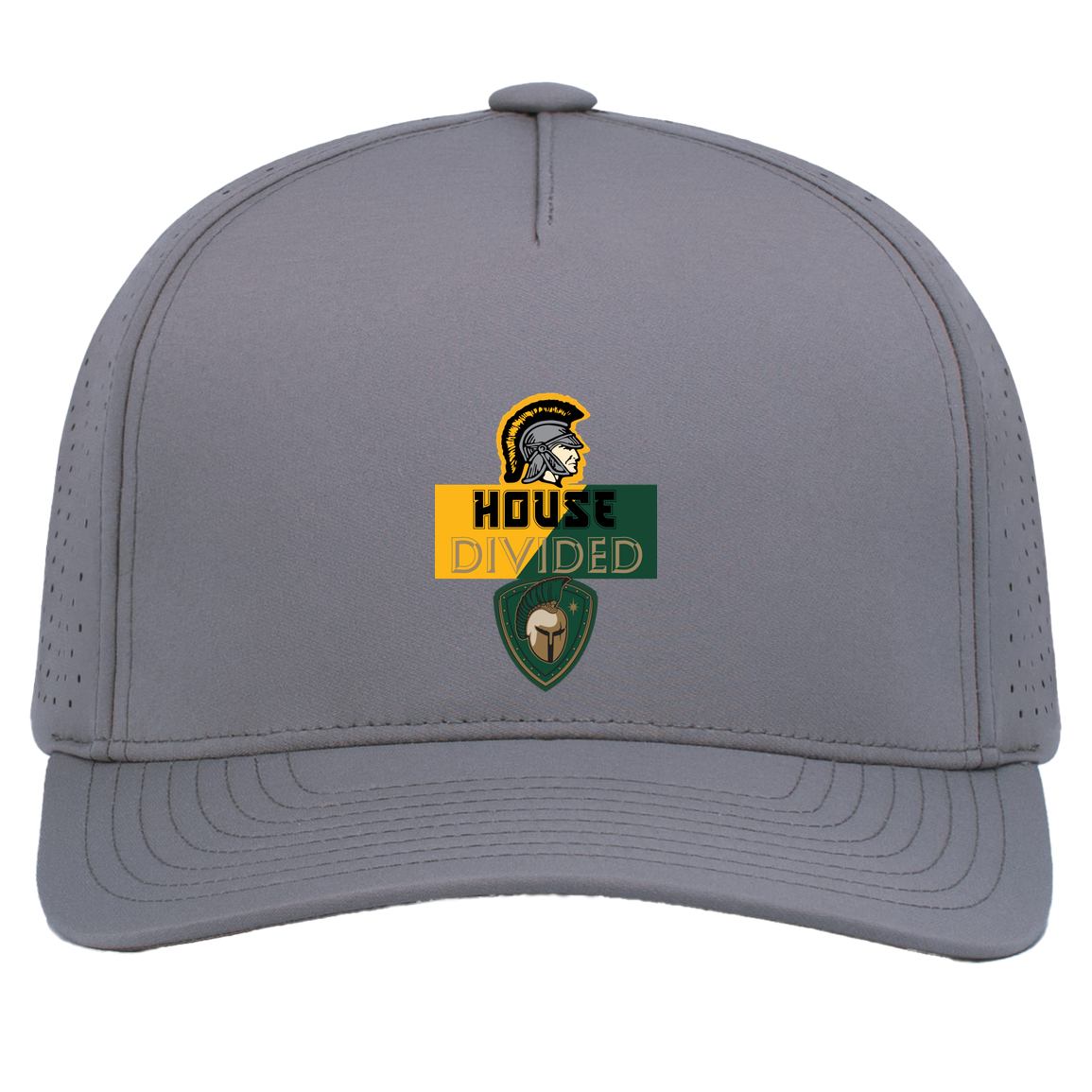 tc-united-house-divided-pacific-headwear-weekender-perforated-snapback-cap — Graphite — Front — source sha256 8235fe60225e95fff9cb29622dcf6cb80cdb8f00d99f54436580a8da57a9e428 — Color position 4