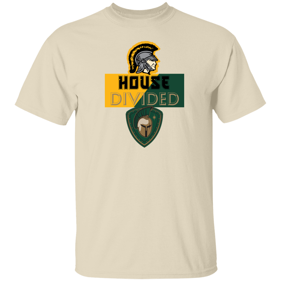 tc-united-house-divided-gildan-5-3-oz-t-shirt — Natural — Front — source sha256 826a6ca85e94c936dfd07a2effe41bb81f976c6015dfd6aae0b99fbca185b78d — Color position 2