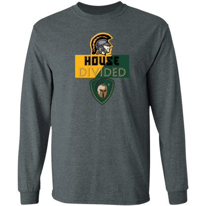 tc-united-house-divided-gildan-ls-t-shirt-5-3-oz — Dark Heather — Front — source sha256 957931853921d1ae7c656ffc0a840711eab6ac0f435e90f851c13b3ddb20ef30 — Color position 2