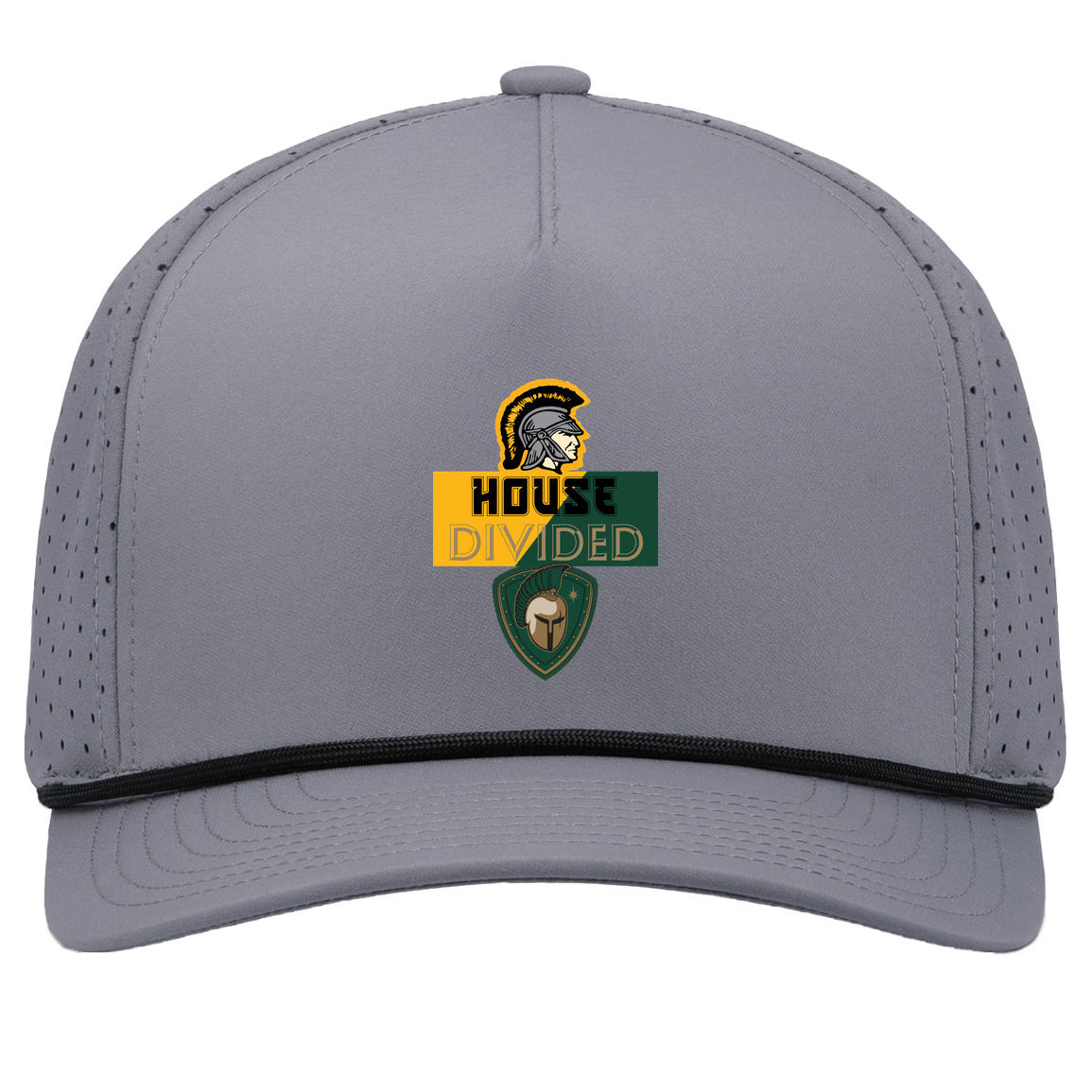 tc-united-house-divided-pacific-headwear-weekender-perforated-snapback-cap — Graphite/Black — Front — source sha256 9ca691d4b74170bd400a6cf05063323be9816bd3f169464e37e04cd10b246490 — Color position 3
