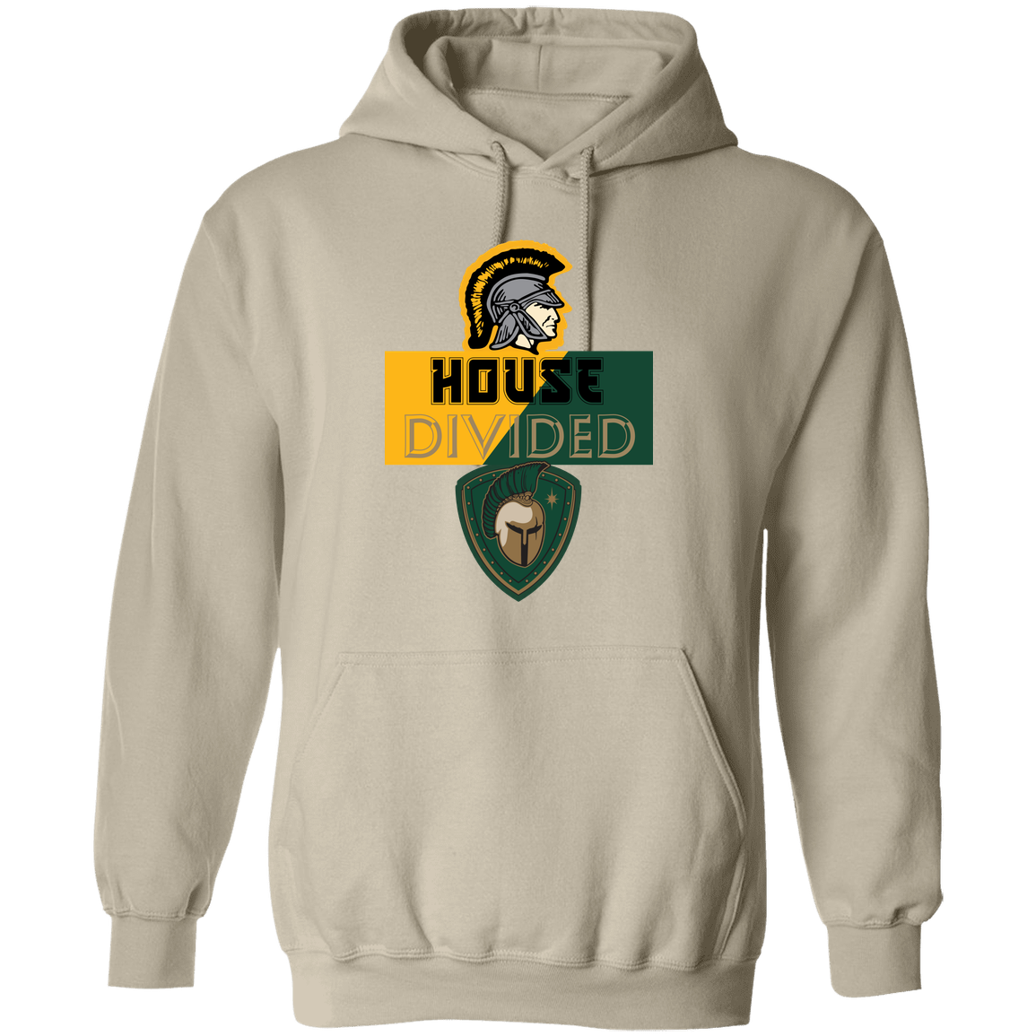 tc-united-house-divided-gildan-pullover-hoodie — Sand — Front — source sha256 bf51b52b57e748c15abbd3dddbf15493defe68759227f618999a48064942ea60 — Color position 1