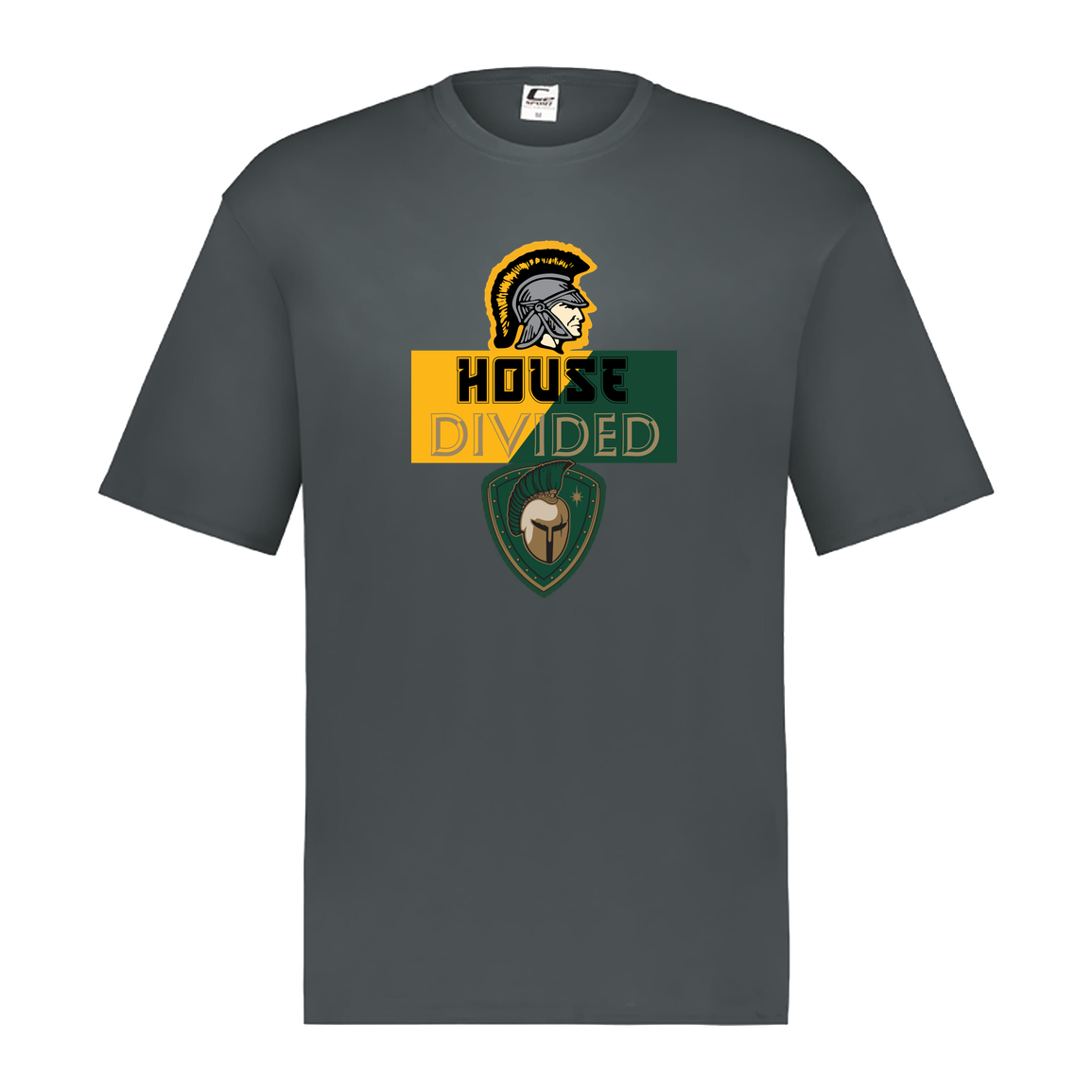 tc-united-house-divided-c2-mens-performance-short-sleeve-tee — Graphite — Front — source sha256 d6e815cb1d2b279ec47bcaa2e3815481cc29ff218c34ce9b745aa392bbf3d290 — Color position 2