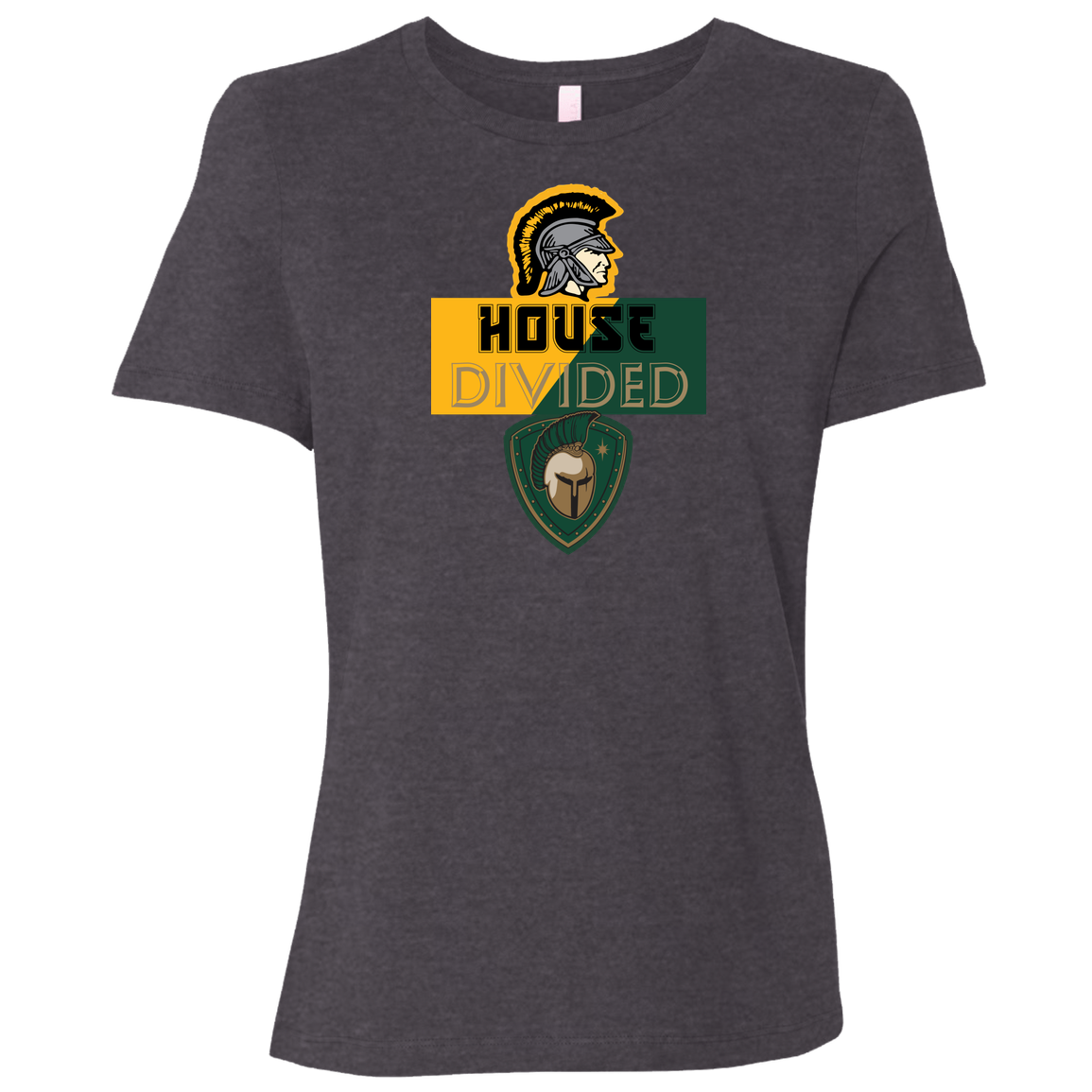 tc-united-house-divided-bella-canvas-ladies-relaxed-jersey-short-sleeve-t-shirt — Dark Grey Heather — Front — source sha256 f19c0c7b5cdecee2647be92e26176b0c4f0a133cf7e5aa1574d9791985d8a3bc — Color position 6