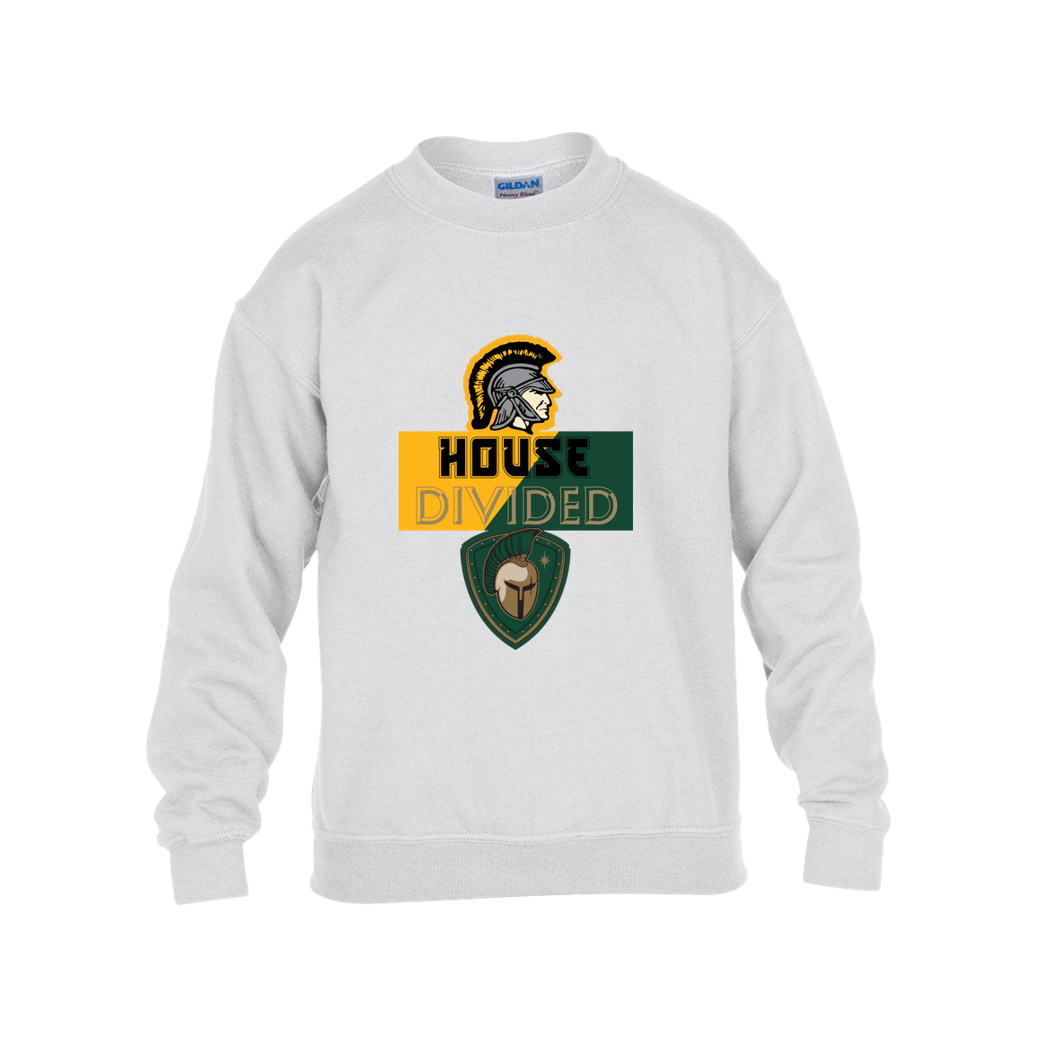 tc-united-house-divided-gildan-kids-heavy-blend-fleece-crew — White — Front — source sha256 fd8051fc30f4222a890102da1b89304298df9d71c40176828e3f7d6ff16f6c6e — Color position 4