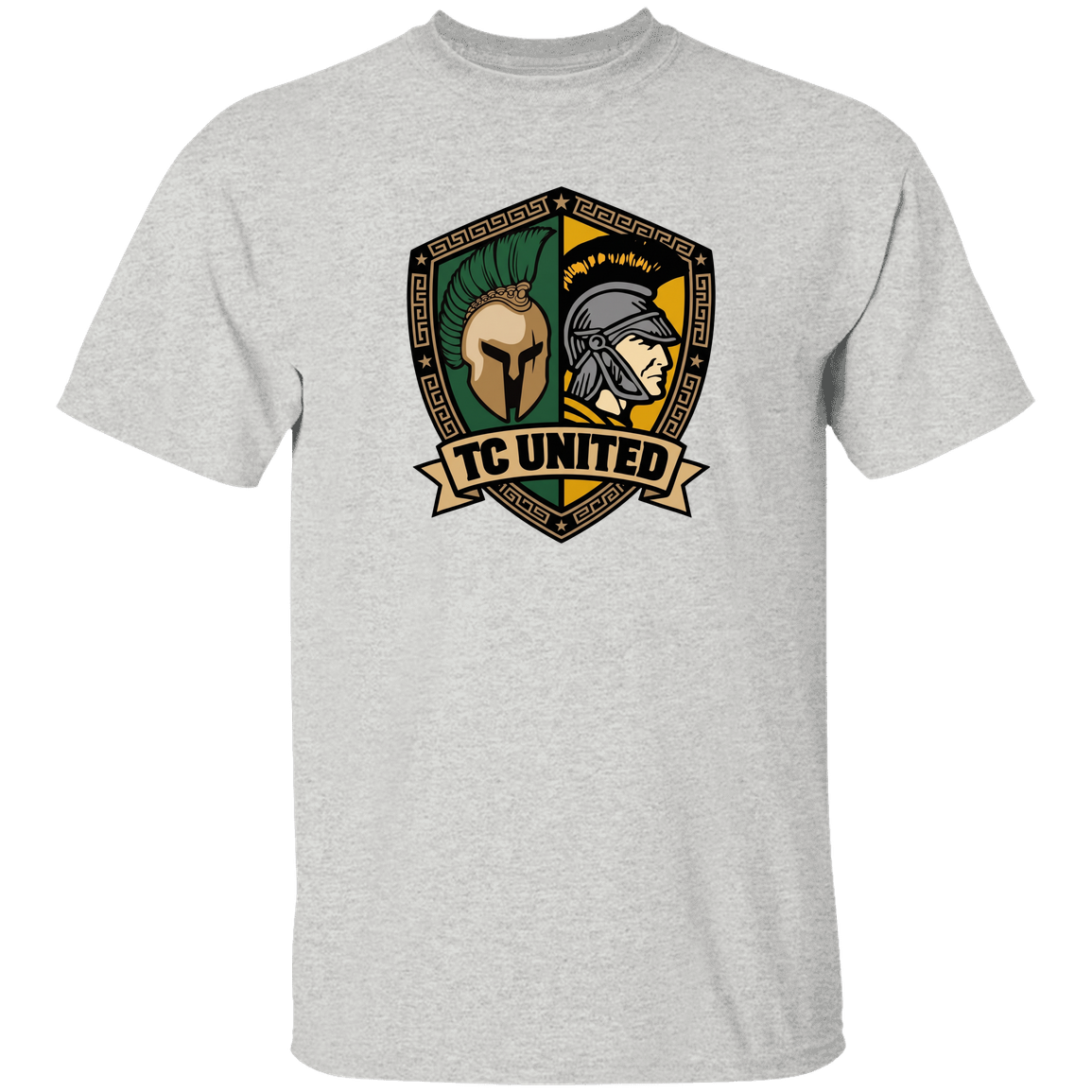 tc-united-united-crest-gildan-5-3-oz-t-shirt — Ash — Front — source sha256 363e86b0e5a7ec770a2c97513927ab0d366db704c1802c3f8b1f1f57ddf67d40 — Color position 4