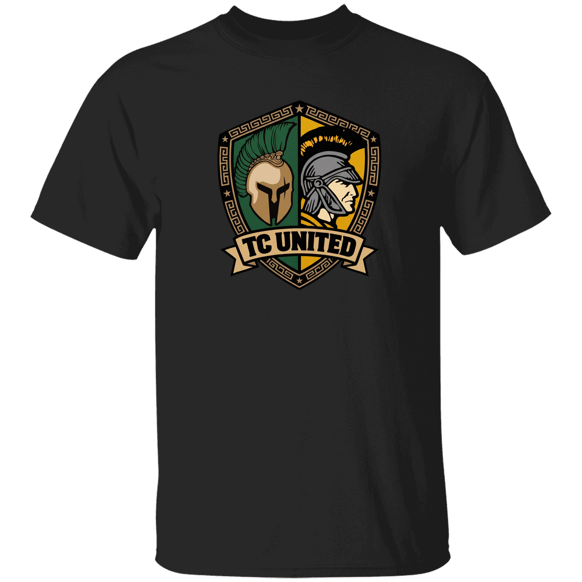 tc-united-united-crest-gildan-5-3-oz-t-shirt — Black — Front — source sha256 483c55dc2f7a6518b8b24c9fd40ec8ffa6afa45b6117837736ec91459c0a921a — Color position 5