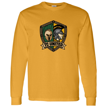 tc-united-united-crest-gildan-ls-t-shirt-5-3-oz — Gold — Front — source sha256 491f4dcd2c4eaecfa657dc983c5d2954e4dfa39ad1230d5365d76d36f876510d — Color position 6