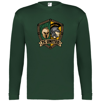 tc-united-united-crest-c2-mens-performance-long-sleeve-tee — Dark Green — Front — source sha256 4e1a7a2fdacaa5cb04789a2ec5643f87727778c58b7fe220573af8db6f80e8b7 — Color position 5