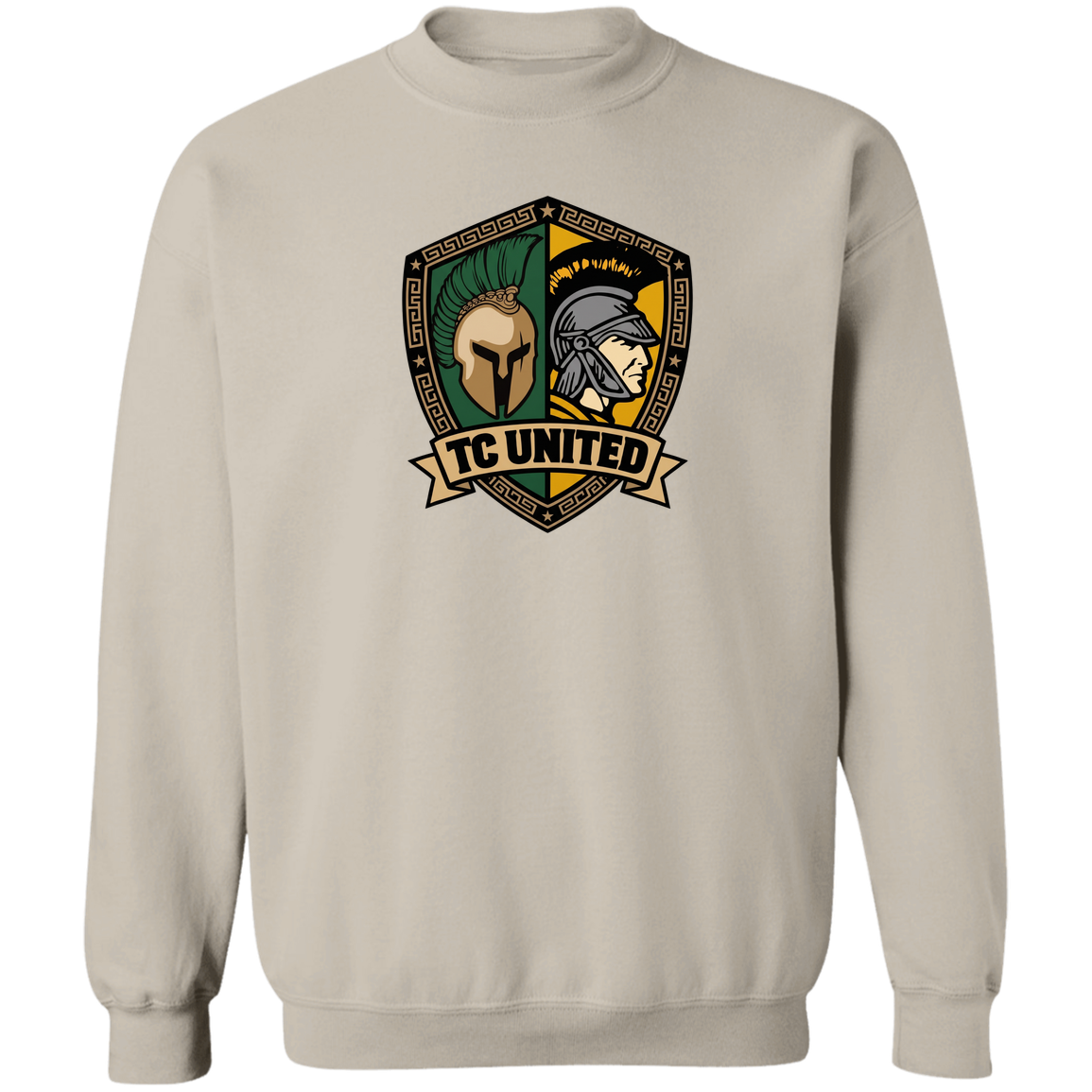 tc-united-united-crest-gildan-crewneck-pullover-sweatshirt — Sand — Front — source sha256 535fa16cf795ee23039afd6bd8649458dfb29066a522b1592d8a0025cdba5987 — Color position 5