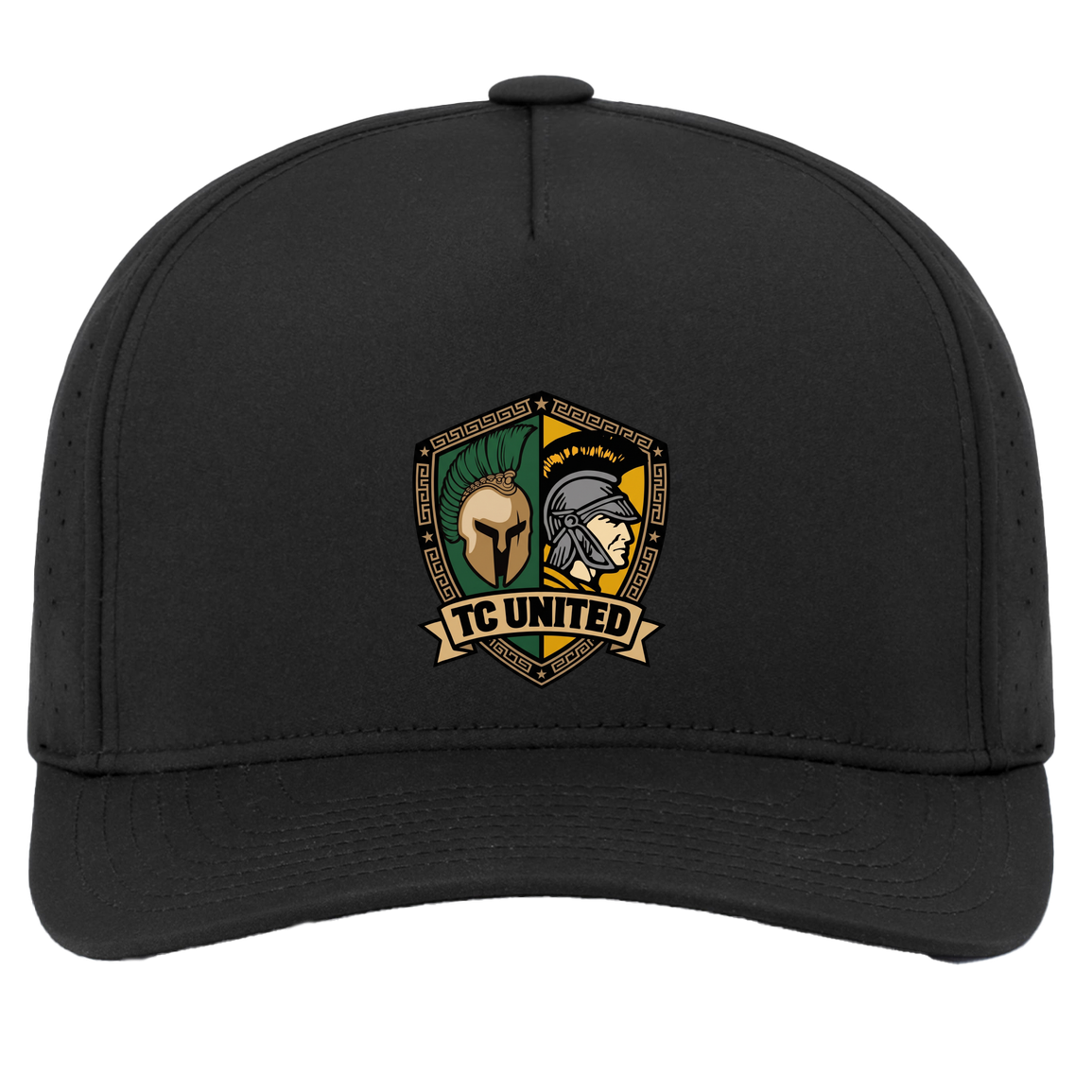 tc-united-united-crest-pacific-headwear-weekender-perforated-snapback-cap — Black — Front — source sha256 56bb2a669cdf5e2f7bbdbd75484442c3291b740244e2d8e64b84157cc062154f — Color position 2
