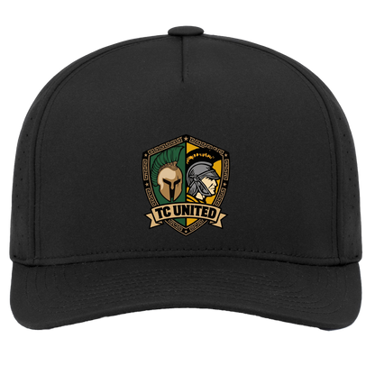 tc-united-united-crest-pacific-headwear-weekender-perforated-snapback-cap — Black — Front — source sha256 56bb2a669cdf5e2f7bbdbd75484442c3291b740244e2d8e64b84157cc062154f — Color position 2