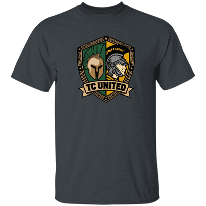 tc-united-united-crest-gildan-youth-5-3-oz-100-cotton-t-shirt — Dark Heather — Front — source sha256 5d73ef6886a82eca0f77b3811164b5b9723569d00ee9180ea191932797c5d5e2 — Color position 4