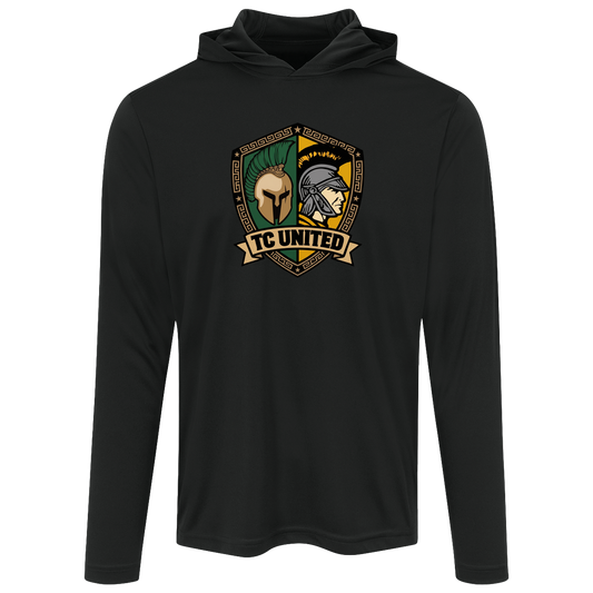 tc-united-united-crest-sport-tek-mens-competitor-hooded-tee — Black — Front — source sha256 68d3ccf37277f21ca5b29df158d031b35258d672047fcd54b3225f5b6beb12e2 — Color position 1