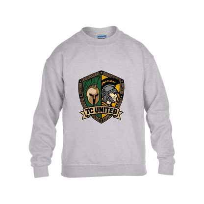 tc-united-united-crest-gildan-kids-heavy-blend-fleece-crew — Grey — Front — source sha256 6fb4d2c3c66adf70b129a4fc1b07a26c7de61fd033f9950766e9d74c6e1f5d17 — Color position 3