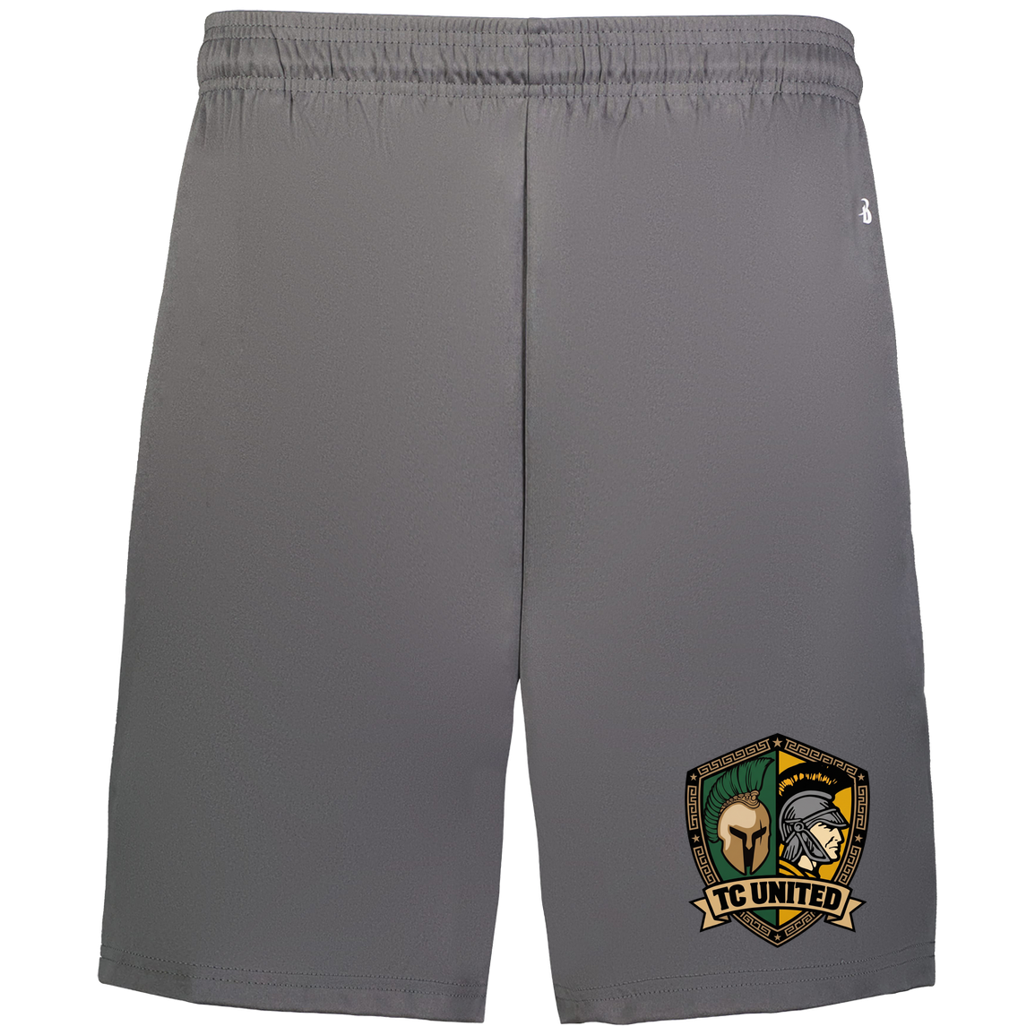 tc-united-united-crest-badger-adult-b-core-7-inch-short-with-pockets — Graphite — Front — source sha256 70b09ed0a4921a9d2d72be0cf8bb1c9c8e26757aebb61a15e3e21edda4614fbb — Color position 2