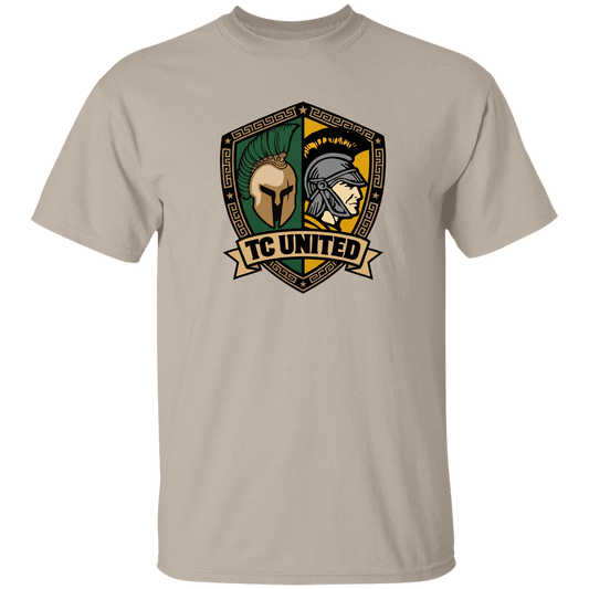 tc-united-united-crest-gildan-5-3-oz-t-shirt — Sand — Front — source sha256 7d84291a2966782589e6ee97f70da7976cdd2501b661d9c6cef0703623a2a8fc — Color position 1
