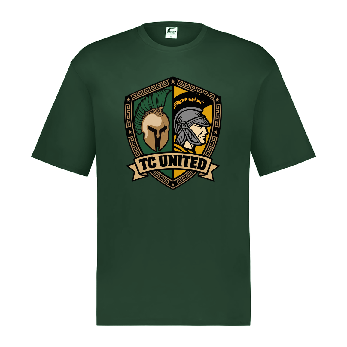 tc-united-united-crest-c2-mens-performance-short-sleeve-tee — Dark Green — Front — source sha256 8ad8559c8b881e5b5a9e2acc8eae35b36d5f49f44341572ec434a5ef68c451ef — Color position 5