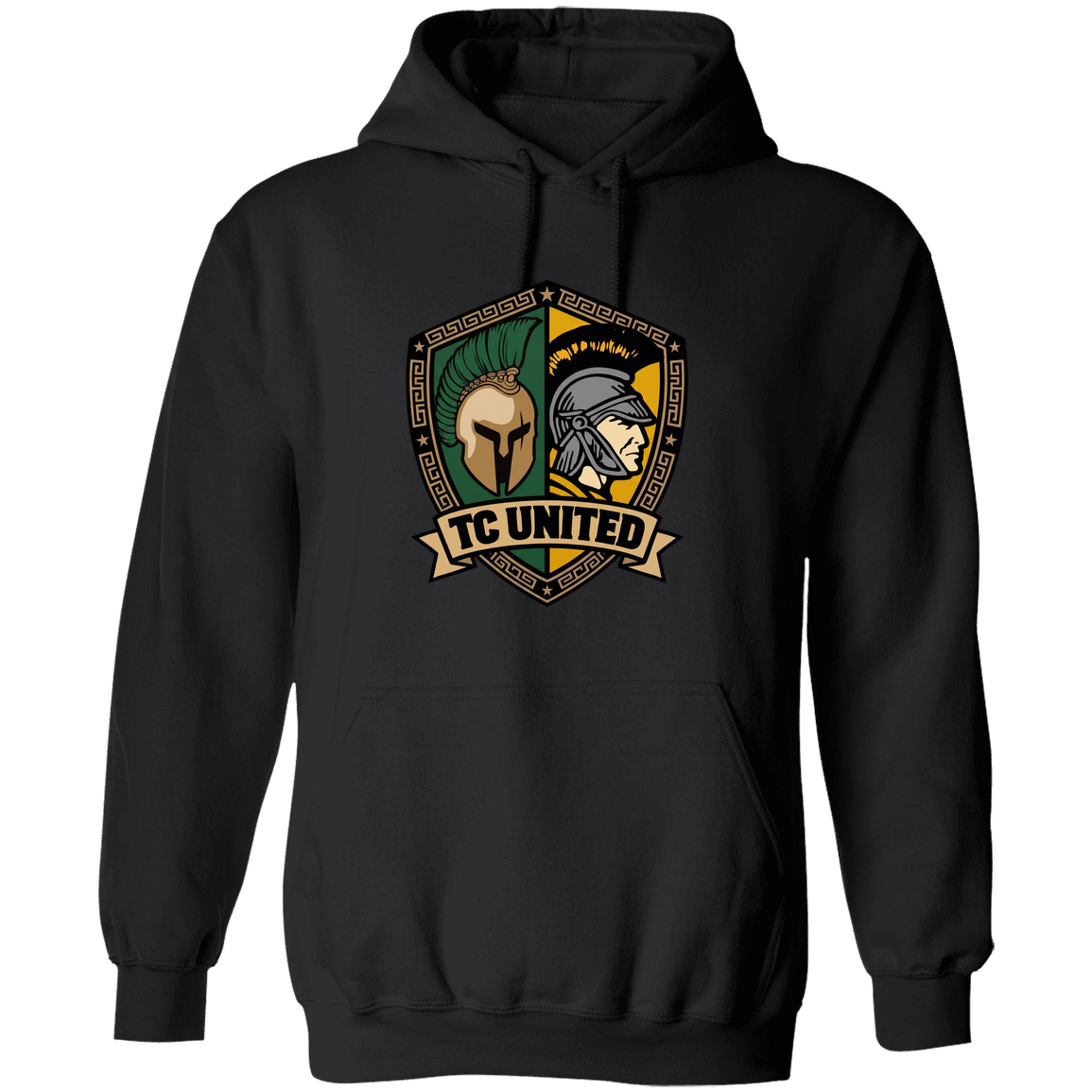 tc-united-united-crest-gildan-pullover-hoodie — Black — Front — source sha256 9186e509758745def2a79ffb0a5b31daa60919879a45307b6fe9544ae565fb1a — Color position 5
