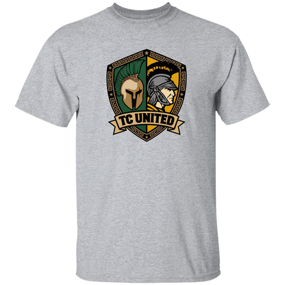 tc-united-united-crest-gildan-5-3-oz-t-shirt — Sport Grey — Front — source sha256 9e5008f66dac02fddb8b5b14579f3494b11c9042acdb75166c678735219079b5 — Color position 6