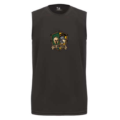 tc-united-united-crest-badger-b-core-sleeveless-performance-tee — Black — Front — source sha256 a1063d4240a84c8d24cdb0a40025a73f13305f97664d56913119ca27116bd2cb — Color position 1