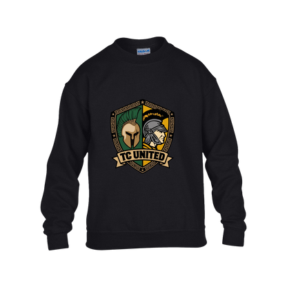 tc-united-united-crest-gildan-kids-heavy-blend-fleece-crew — Black — Front — source sha256 a29f006b747d7d5b7474e077648ca079552eb038c859dacf6060209db5095d5f — Color position 1