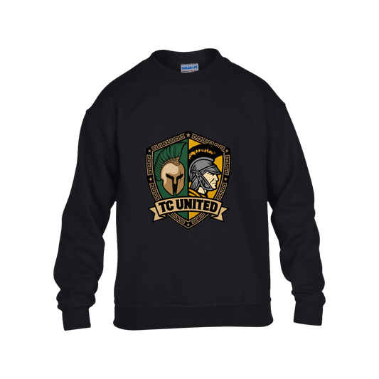 tc-united-united-crest-gildan-kids-heavy-blend-fleece-crew — Black — Front — source sha256 a29f006b747d7d5b7474e077648ca079552eb038c859dacf6060209db5095d5f — Color position 1