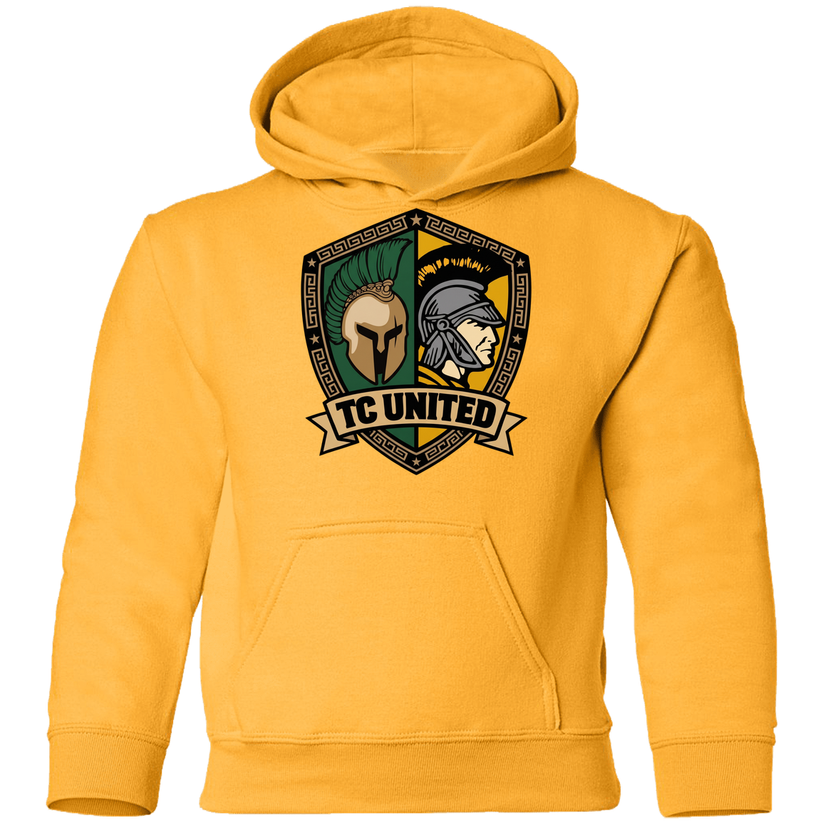 tc-united-united-crest-gildan-youth-pullover-hoodie — Gold — Front — source sha256 a35ad21cce4a0cc7ca2787def3a8e8309b91296761d77380ce95bcf85e175e9a — Color position 5