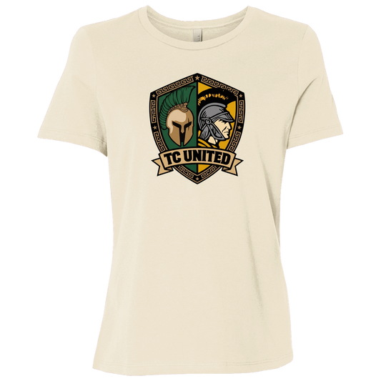 tc-united-united-crest-bella-canvas-ladies-relaxed-jersey-short-sleeve-t-shirt — Natural — Front — source sha256 a3c88d71b6d7248873cd544ab175638604506409099985a50fc8bd02b0e72292 — Color position 1