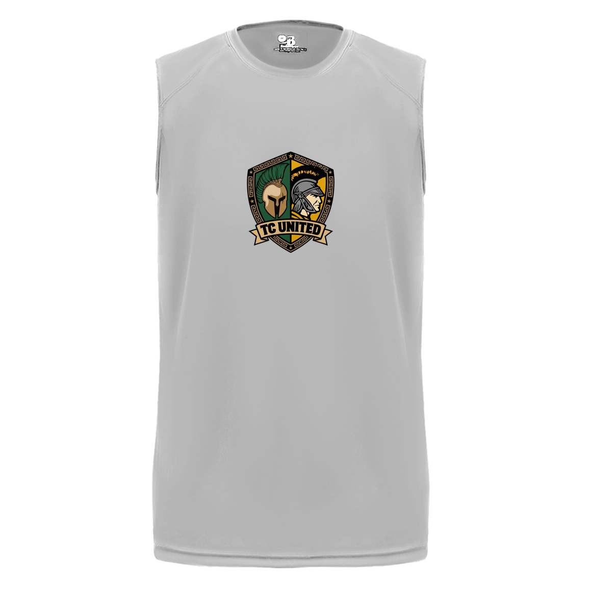 tc-united-united-crest-badger-b-core-sleeveless-performance-tee — Silver — Front — source sha256 ace6a077ba47eb495f80f79336ad4de7c4c8fe7dfaa9aa6ba03606b816e11a6b — Color position 3