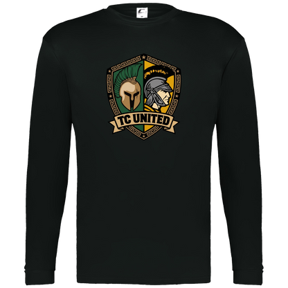 tc-united-united-crest-c2-mens-performance-long-sleeve-tee — Black — Front — source sha256 c607f4c93a08a544968dc0fcf76895e082df75306fce06db2674926f789fa3d8 — Color position 1
