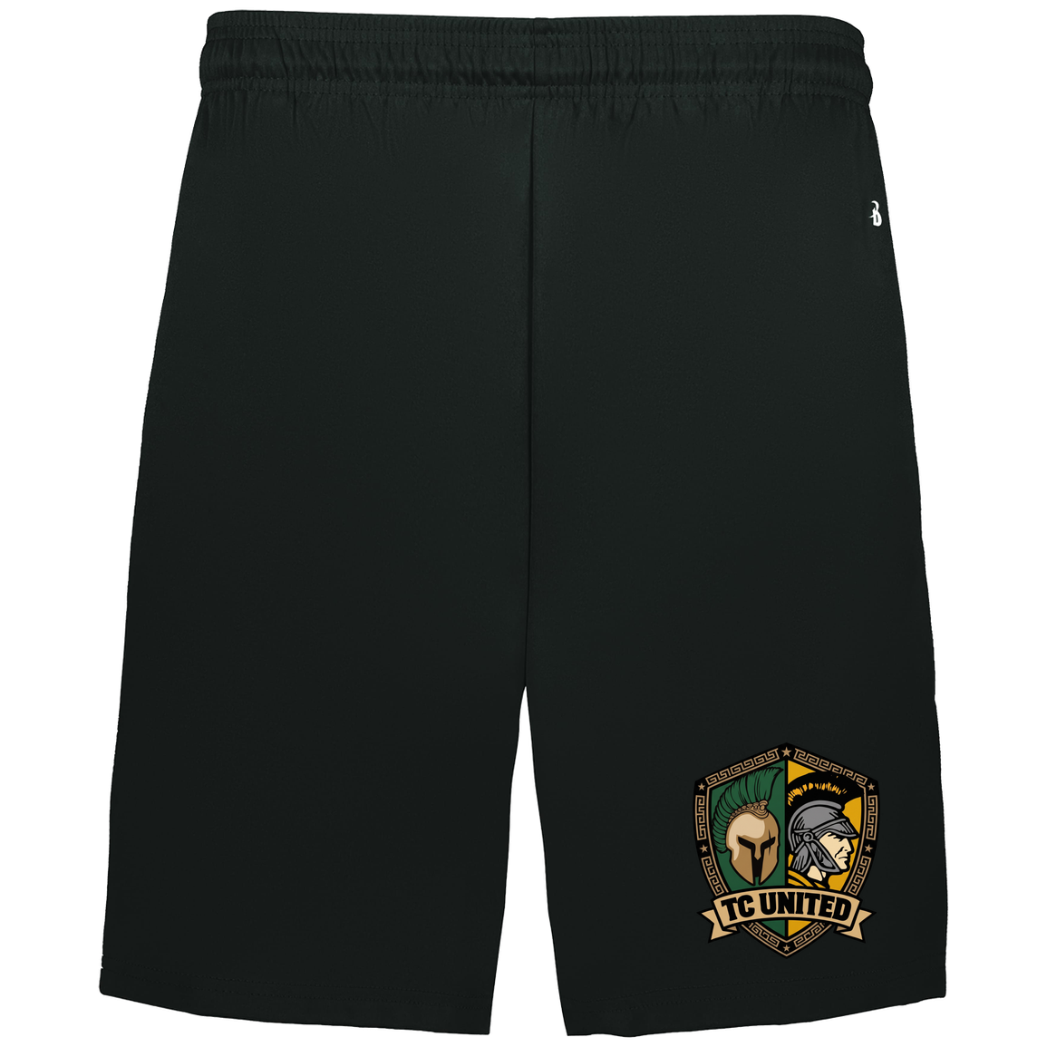 tc-united-united-crest-badger-adult-b-core-7-inch-short-with-pockets — Black — Front — source sha256 cb22515d75ed1061de01bef5722526b22993578168064bc6e8199f14b80d9884 — Color position 1