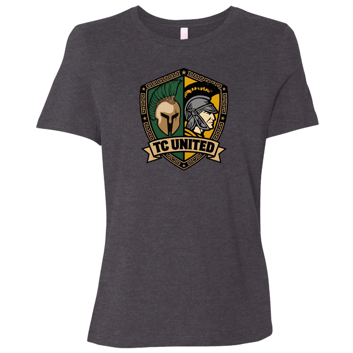 tc-united-united-crest-bella-canvas-ladies-relaxed-jersey-short-sleeve-t-shirt — Dark Grey Heather — Front — source sha256 cc9cf560e63f2f3836d24bd9c4698f0a4f8ef56d3cc2c50c41b74747b82bf707 — Color position 6