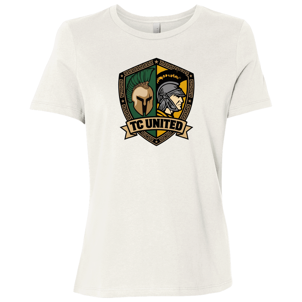 tc-united-united-crest-bella-canvas-ladies-relaxed-jersey-short-sleeve-t-shirt — Vintage White — Front — source sha256 d31144a06dd3efacf288bcbb06d428f5e5e3a519a88fcff0149d88c7ffec1356 — Color position 2