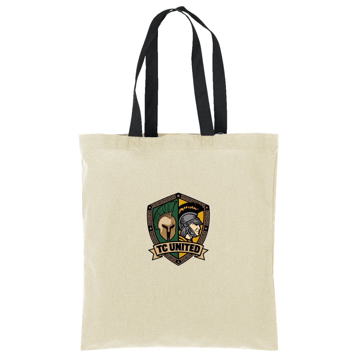 tc-united-united-crest-port-authority-core-cotton-tote — Natural/Deep Black — Front — source sha256 d52ac756b66422b16435097e49fca6835a5bbb9afbdefb23b1fd781c9d6cc840 — Color position 3