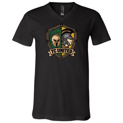 tc-united-united-crest-bella-canvas-unisex-jersey-ss-v-neck-t-shirt — Black — Front — source sha256 ded8c8e50b2f9e460698c4061145b9cc841bac30067b31a6e671d81672102a1e — Color position 2
