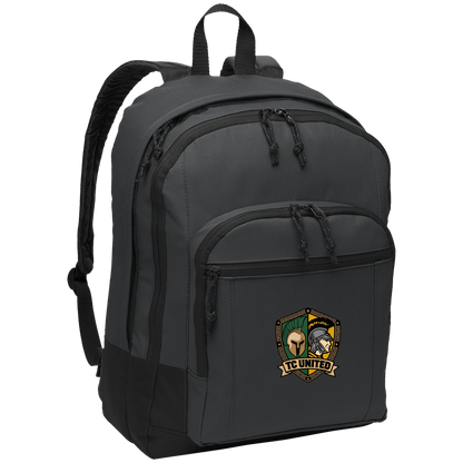 tc-united-united-crest-port-authority-basic-backpack — Dark Charcoal — Front — source sha256 fbf49ff0e6c73913a05f74360a2794412f2cc0b50d178afc6b4ae71d6d4a933c — Color position 2