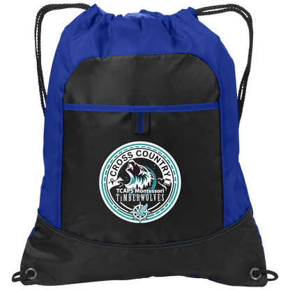 tcaps-montessori-cross-country-seal-white-port-authority-pocket-cinch-pack — Black/Hyper Blue — Front — source sha256 373519e597560ce0ff13d4a7b66d30c19e8ea1cc36314af1a345e9456ca34c9a — Color position 2