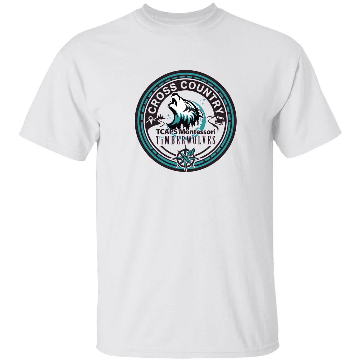 tcaps-montessori-cross-country-seal-gildan-youth-5-3-oz-100-cotton-t-shirt — White — Front — source sha256 42a660f47d8f8d5649a71aa7ebbac100d96a1ec1f9a66c51498715606d72559b — Color position 1