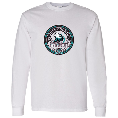 tcaps-montessori-cross-country-seal-gildan-ls-t-shirt-5-3-oz — White — Front — source sha256 5634067bda8957c534004406f509ea93bae1cf984654f3bb4565f8690537f44f — Color position 1