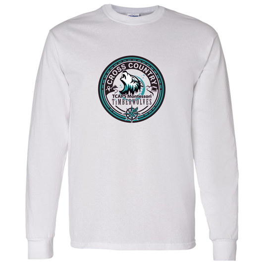 tcaps-montessori-cross-country-seal-gildan-ls-t-shirt-5-3-oz — White — Front — source sha256 5634067bda8957c534004406f509ea93bae1cf984654f3bb4565f8690537f44f — Color position 1
