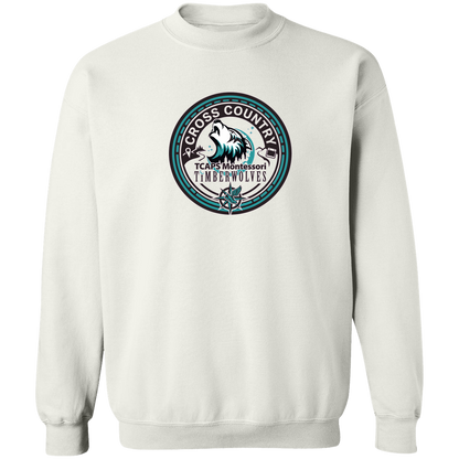 tcaps-montessori-cross-country-seal-gildan-crewneck-pullover-sweatshirt — White — Front — source sha256 63fbb3b1e8dc4a39cb06aec0a762932c8c4c1c783cef803361565417e9affdab — Color position 3